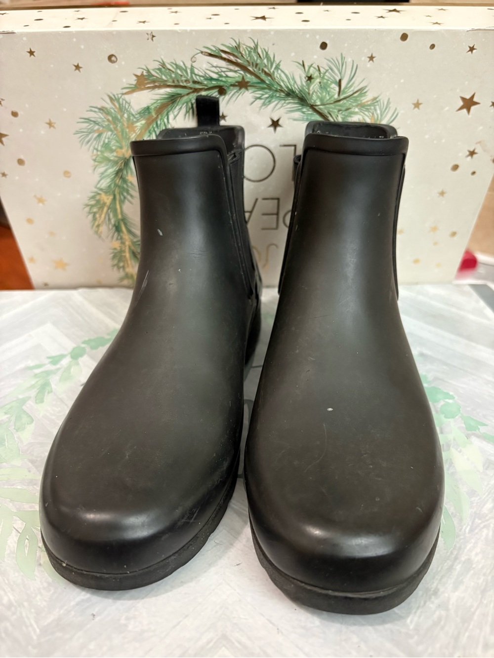 Hunter Black Women's Waterproof Chelsea Ankle Boots